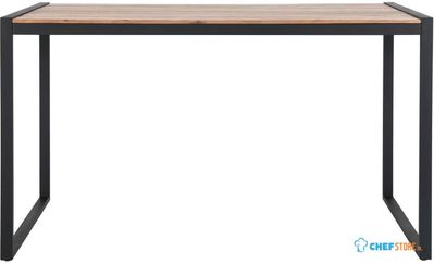 Bolero Industriële Bartafel van Staal en Acacia 1800x900 Mm - DK905