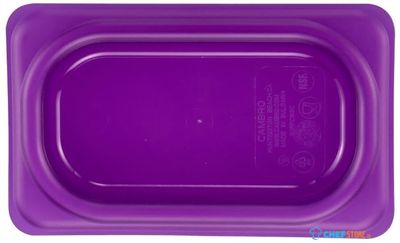 Cambro JN550 Safetrak IML polypropyleen afsluitdeksel paars GN 1/9