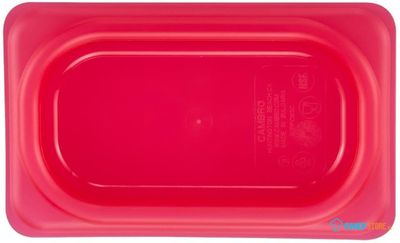 Cambro JN554 Safetrak IML polypropyleen sluitdeksel rood 1/9 GN