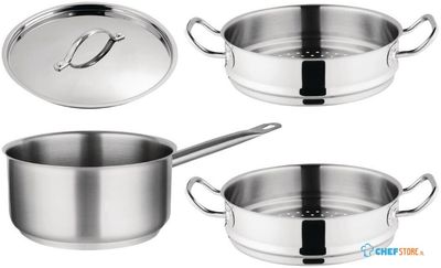 Vogue 3-Delige Set met Steelpan En Stomers - Vogue SA616