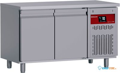 Diamond DT131/P9H Geventileerde koelwerkbank, 2 deuren GN 1/1, 260 Lit.