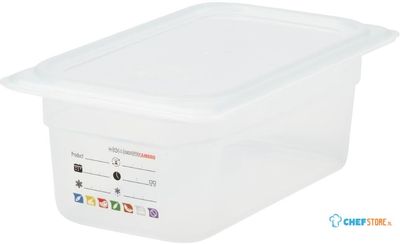 Cambro JN513 Safetrak IML polypropyleen voedselopslagbak 1/4 GN 100mm