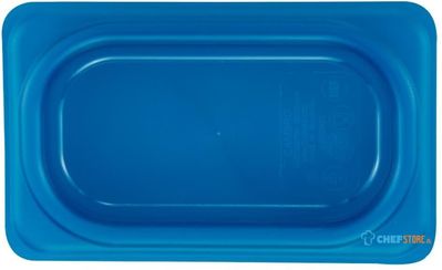 Cambro JN553 Safetrak IML polypropyleen afsluitdeksel blauw 1/9 GN