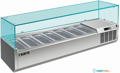 SARO Opzet Koelvitrine 1/4 GN Model VRX 1600/330