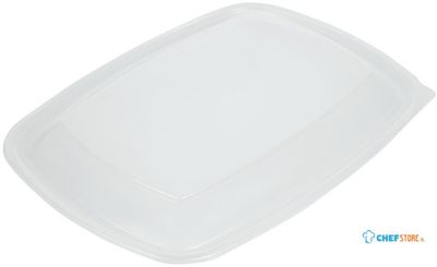 Fastpac Deksels Voor Grote Rechthoekige Voedseldozen 1350ml (150 Stuks) - Fastpac DW785