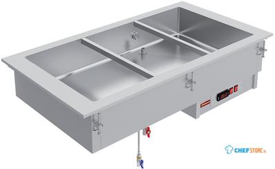 Bain Marie, Elektrisch, Inbouw, 4x 1/1 GN, Diamond IN/BX15-P 1