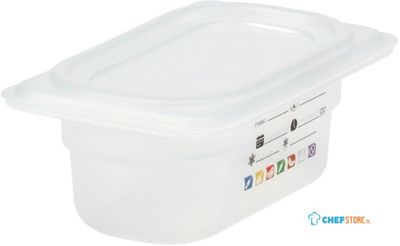 Cambro JN518 Safetrak IML polypropyleen voedselopslagbak 1/9 GN 65mm