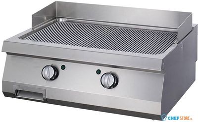 Maxima Heavy Duty Grillplaat - Gegroefd - Dubbel - 70 cm Diep - Elektrisch - 09395054