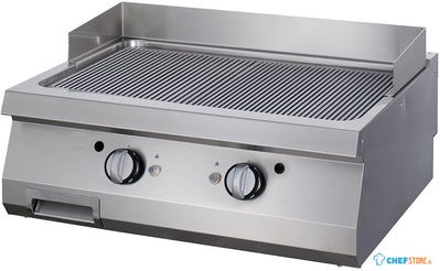 Maxima Premium Grillplaat - Gegroefd Chroom - Dubbel - 90 cm Diep - Gas - 09398574