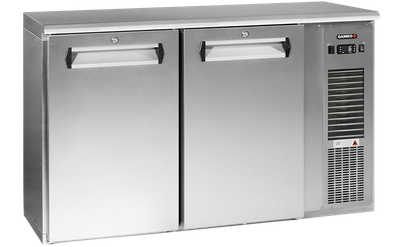 2-Deurs Koeling Chroomstaal Met Dichte Deuren, Stekkerklaar, Gamko E3/22MUCS84 1