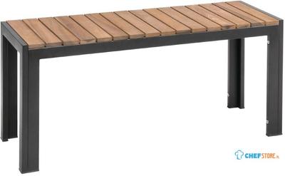 Bolero stalen en acaciahouten banken 100cm | DS154