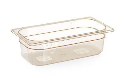 Hendi Gastronormbak 1/4 | 65 mm hoog | grilamid bpa-vrij transparant | hittebestendig | 869581 1