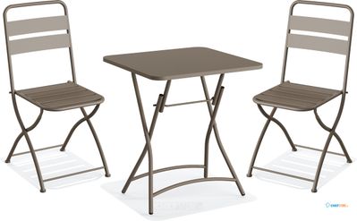 Essentials Breeze Bistro Set - Cappuccino - 5082120821 1