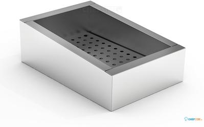 Crushed Ice Bak 1/1 Gn Schuin Rvs Aisi 304 Afvoer Aan De Bedieningszijde | Combisteel | 7013.2780 1