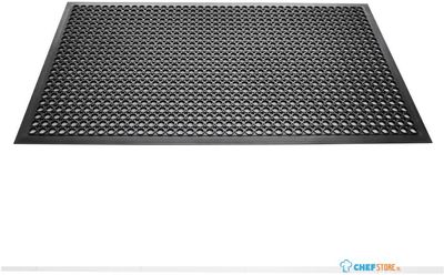 Jantex rubberen anti-vermoeidheidsmat zwart | DP206