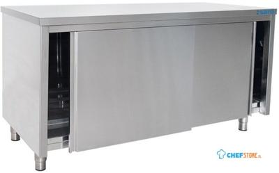SARO Roestvaststalen Wandkast Schuifdeur 700 mm Diepte 1600 Mm - 700-2015 1