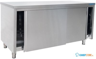 SARO Roestvaststalen Wandkast Schuifdeur 600 mm Diepte 1200 Mm - 600-2005