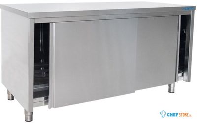 SARO Roestvaststalen Wandkast Schuifdeur 600 mm Diepte 1400 Mm - 600-2010 1