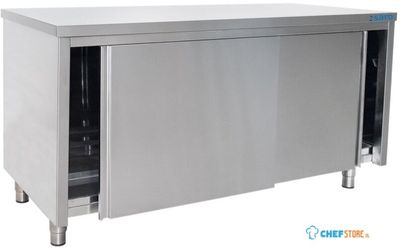 SARO Roestvaststalen Wandkast Schuifdeur 600 mm Diepte 1800 Mm - 600-2020 1