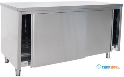SARO Roestvaststalen Wandkast Schuifdeur 600 mm Diepte 1800 Mm - 600-2020