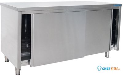 SARO Roestvaststalen Wandkast Schuifdeur 700 mm Diepte 1200 Mm - 700-2005