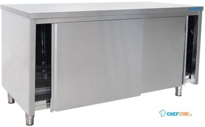 SARO Roestvaststalen Wandkast Schuifdeur 700 mm Diepte 1600 Mm - 700-2015 1
