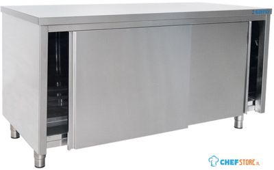 SARO Roestvaststalen Wandkast Schuifdeur 700 mm Diepte 1600 Mm - 700-2015