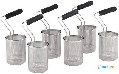 Set korven (6x Ã˜ 135 mm) voor pastakoker | 1700 line | Diamond | A22/ST-6XD13 1