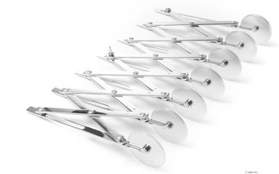 HENDI 515150 Deegsnijder met 7 wielen, , 222x80x(H)55mm