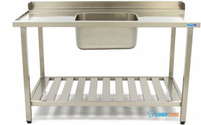 Maxima Spoeltafel - 120 X 75 cm - Aanvoer Vaatwasser Links - incl. Wasbak en Onderschap - 09201034