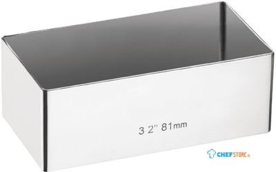 Mini Taartvorm | Rechthoekig | 80 x 40 mm | Vogue | E062