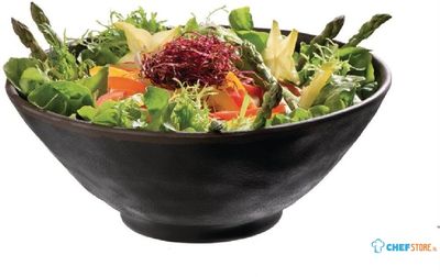 Marone melamine kom zwart 19cm | GK843