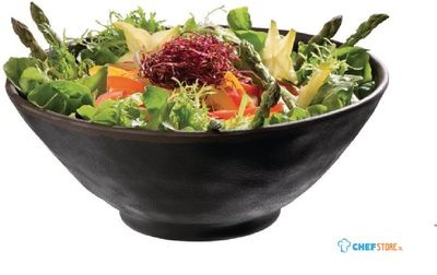 Marone melamine kom zwart 24cm | GK845