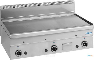 SARO Gas Grillplaat Glad Tafelmodel 1000x600 Model GFT106L - 504-1150 1