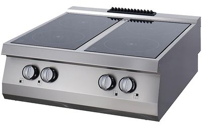 Maxima Heavy Duty Kookplaat - 4 Pitten - Infrarood - Enkel - 70 cm Diep - Elektrisch - 09398206