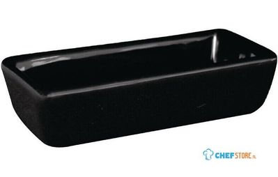 Olympia zwart rechthoekige mini schaal 11x5x3cm | U183 1