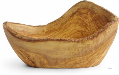 Decoratieve Kom Olijfhout - HENDI - ø145x(H)mm - 505373 1