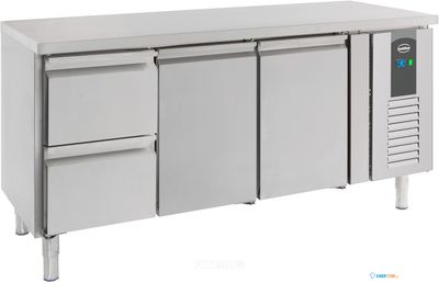 Koelwerkbank | 2 deuren & 2 laden | Standard Line | Combisteel | 7950.0205