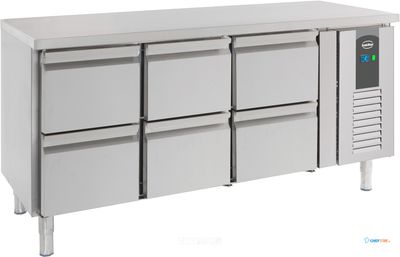 Koelwerkbank | 6 laden | Standard Line | Geforceerd | Combisteel 7950.0230 1