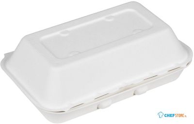 Fiesta Recyclable Fiesta Composteerbare Bagasse Voedselcontainers 9x6" (pak van 200) - HW020