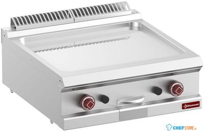 Braadplaat Op Gas Met Vlakke Plaat - Hard Verchroomde - Module 1/1 -TOP- - Diamond G7/PLCD7T-N 1
