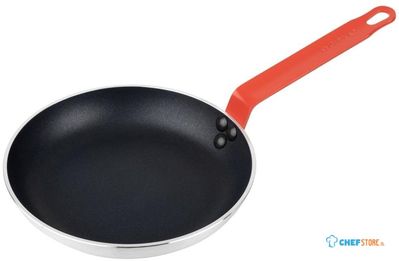 Hygiplas Aluminium Anti-Aanbak Teflon Platinum Plus Koekenpan met Rode Handgreep 24cm - HT965