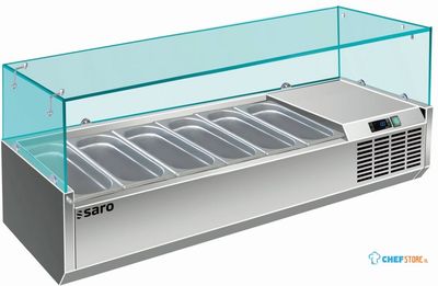 SARO Opzet Koelvitrine 1/4 GN Model VRX 1400/330