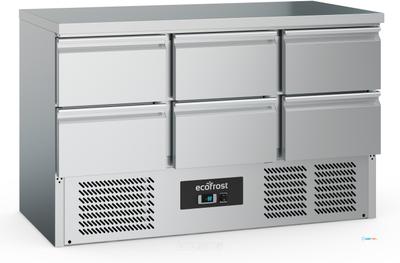 Koelwerkbank | 6-laden | 368 liter | Ecofrost | 7950.5085 1