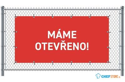 Syna Hekwerkbanner 200 X 100 cm Open Tsjechisch Rood - FBG200-100-I713