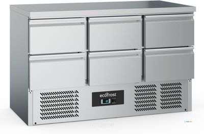Koelwerkbank | 6-laden | 368 liter | Ecofrost | 7950.5085 1