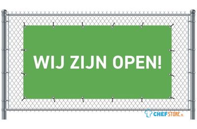 Syna Hekwerkbanner 200 X 100 cm Open Nederlands Groen - FBG200-100-I687