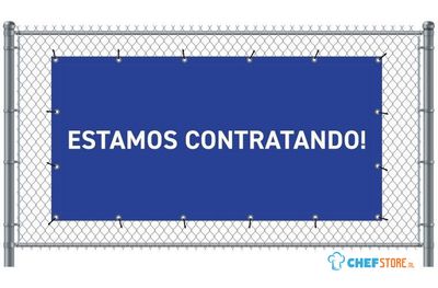 Syna Hekwerkbanner 200 X 100 cm Wij Zoeken Collega's Spaans Blauw - FBG200-100-I745