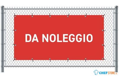 Syna Hekwerkbanner 200 X 100 cm te Huur Italiaans Rood - FBG200-100-I771
