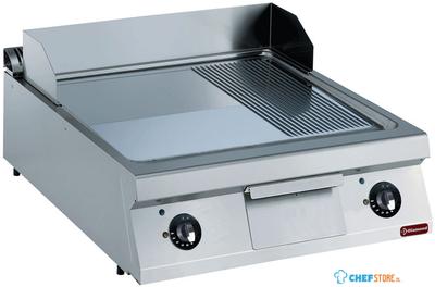 Diamond Elektrische bakplaat, 2/3 vlak en 1/3 geribd -TOP- | E22/PM8T-NE 1